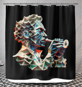 Bassline Bubbles Shower Curtain